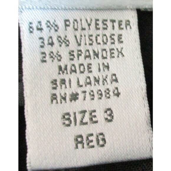 Chico's Women's Black Mid Rise Wide Straight Led Zip Front Dress Pants Size 16 - Picture 7 of 8